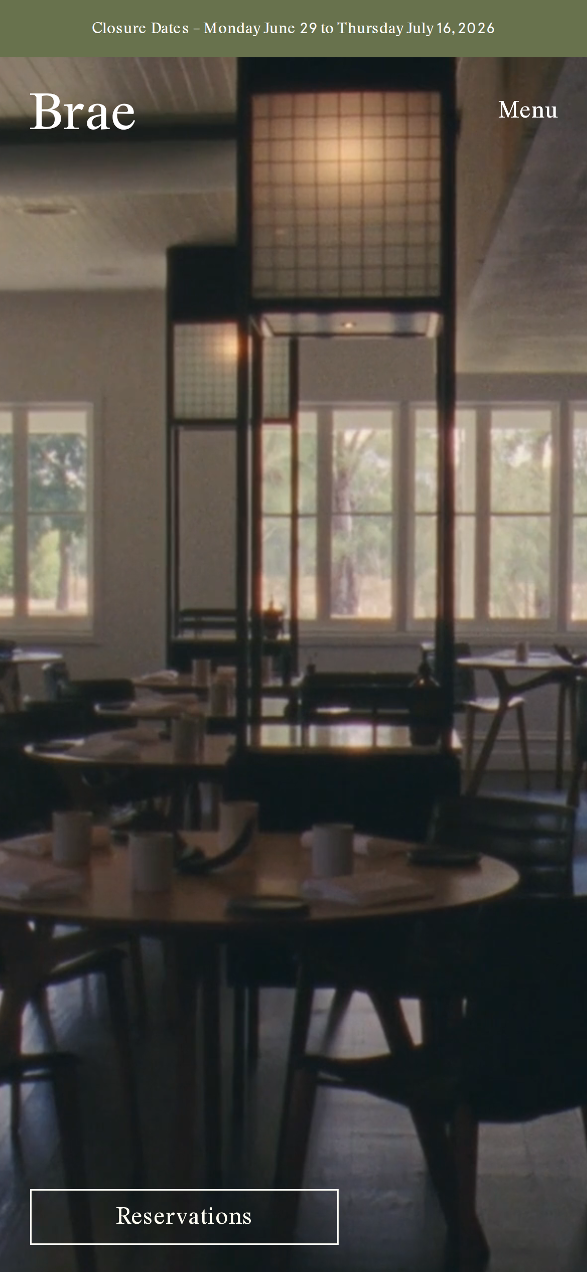 braerestaurant.com mobile