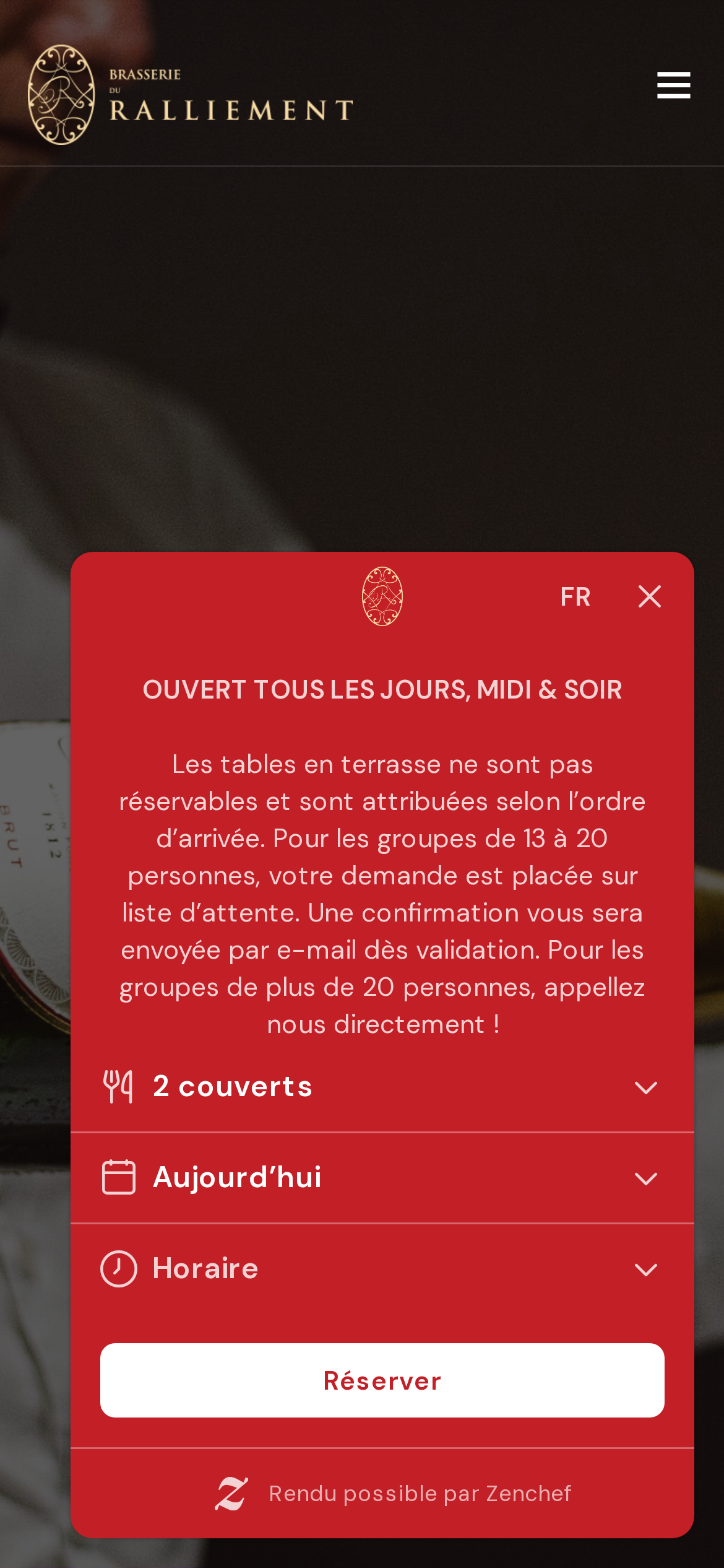 brasserieduralliement.fr mobile