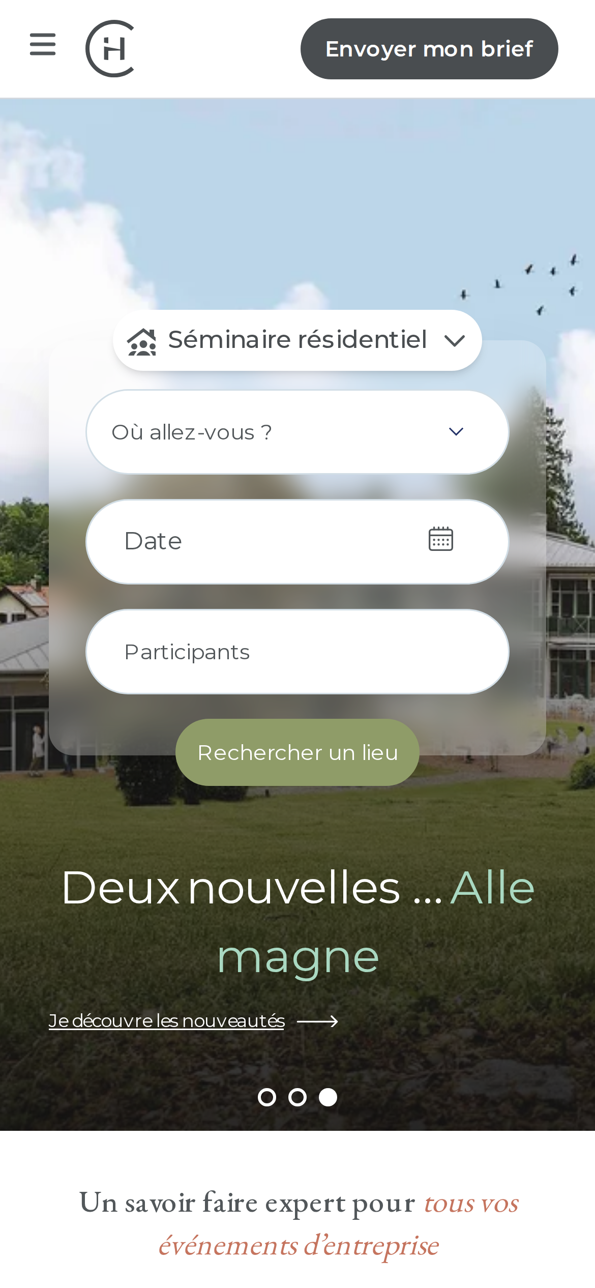 chateauform.com mobile